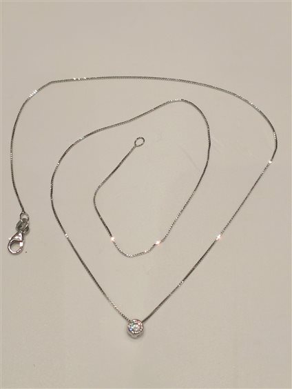 Collana Duezeta in Oro bianco GIOBPLCIPZIRC2ZM5 - GIOBPLCIPZIRC2ZM5